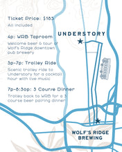 Load image into Gallery viewer, Progressive Dinner: A Wolf&#39;s Ridge x Understory Collaboration
