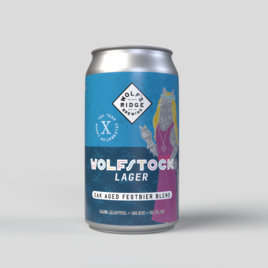 Wolfstock Lager by Wolf's Ridge Brewing